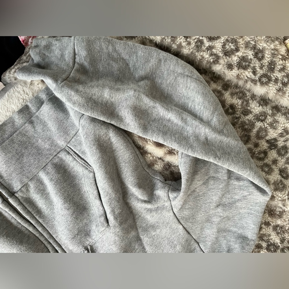 Grey brandy Melville zip up!